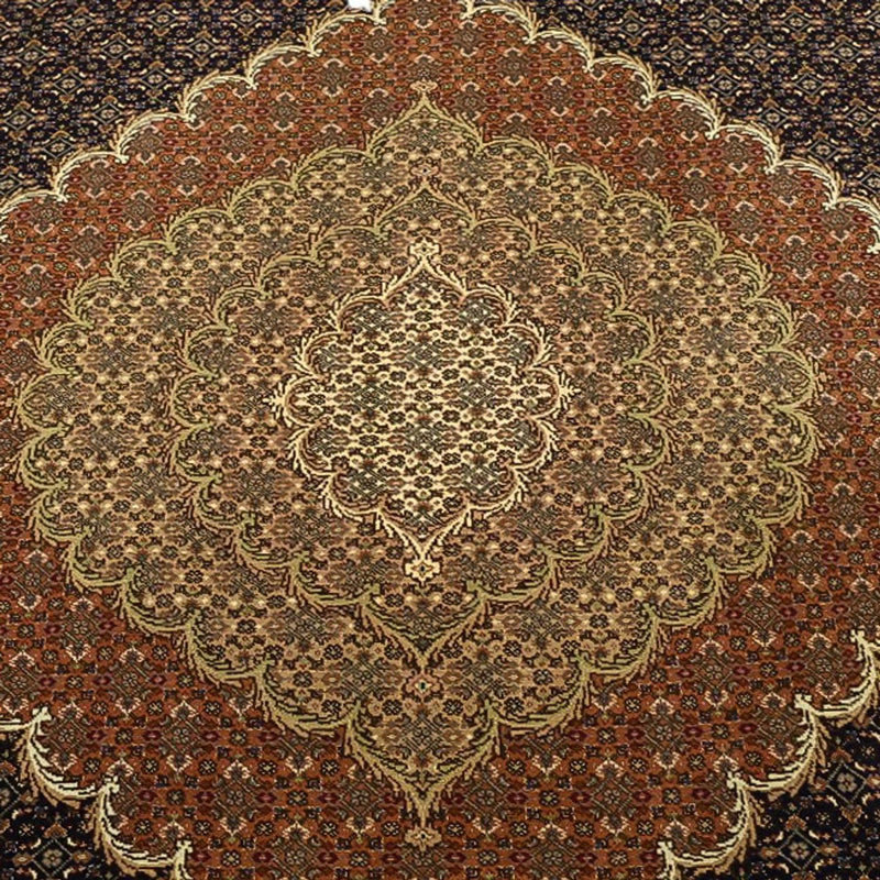 Tapis persan - Tabriz - Royal - Chaîne de soie - 362 x 251 cm - beige foncé