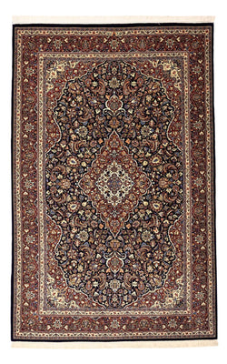 Tapis persan - Keshan - 203 x 132 cm - bleu foncé