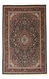 Tapis persan - Keshan - 203 x 132 cm - bleu foncé