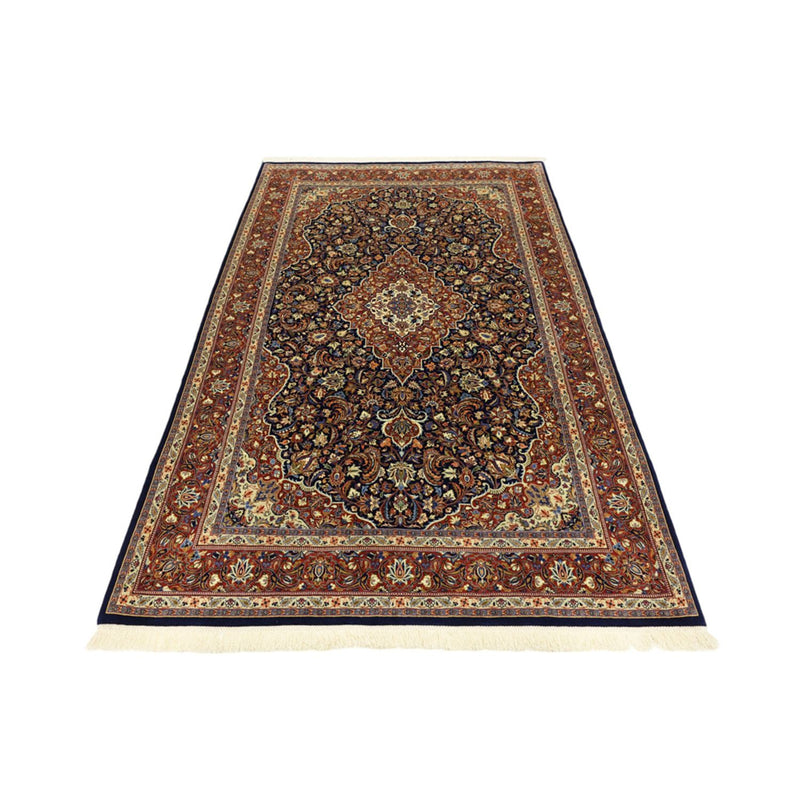 Tapis persan - Keshan - 203 x 132 cm - bleu foncé