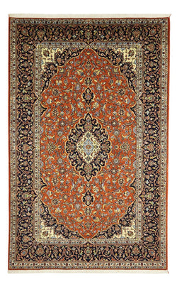 Tapis persan - Keshan - 215 x 138 cm - terracotta