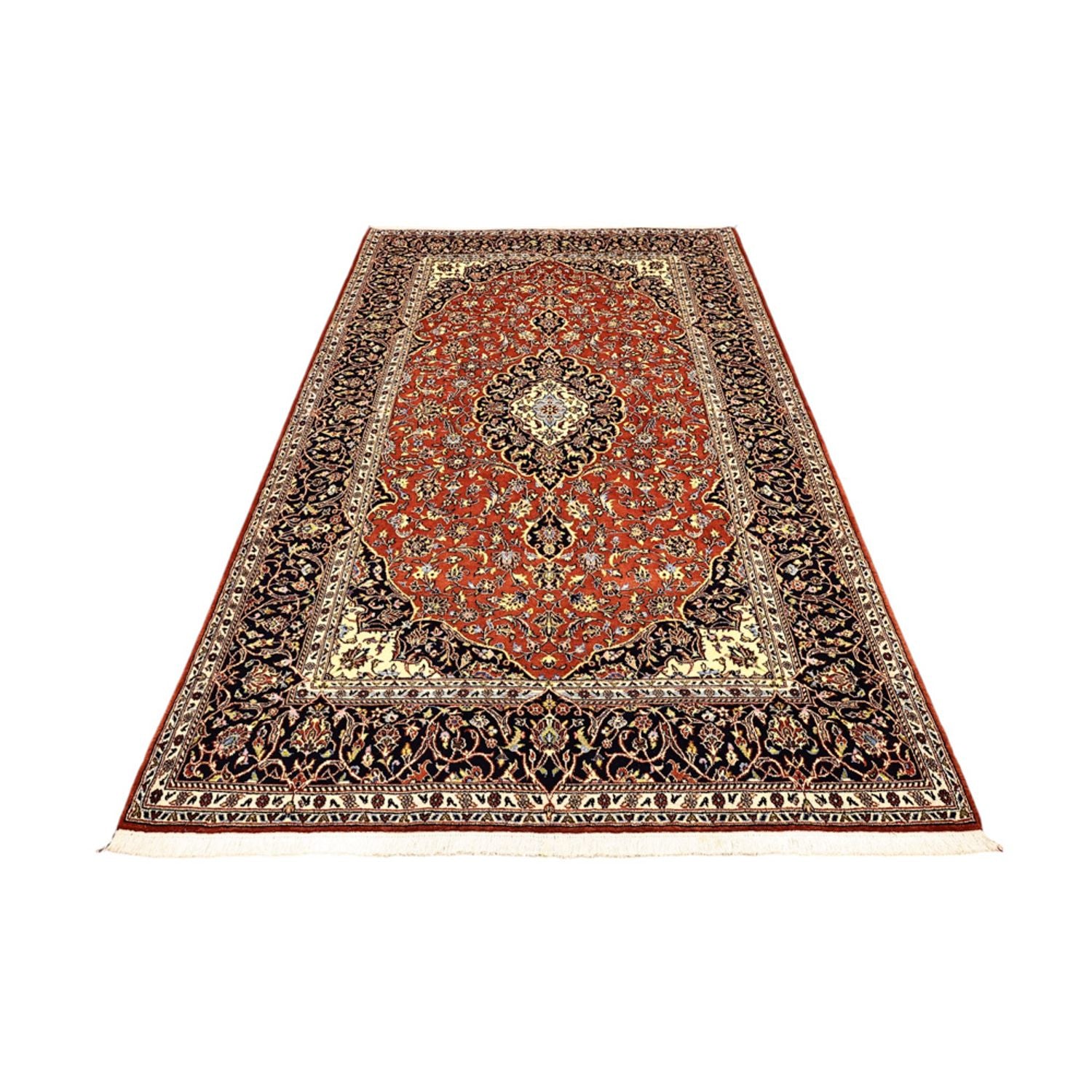 Tapis persan - Keshan - 215 x 138 cm - terracotta