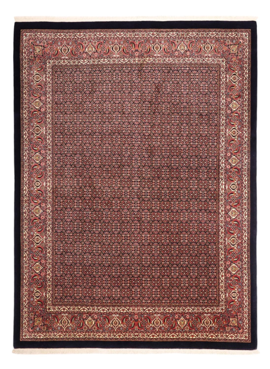 Tapis persan - Bidjar - 337 x 255 cm - bleu foncé
