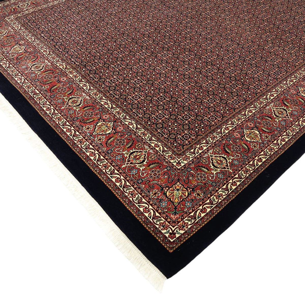 Tapis persan - Bidjar - 337 x 255 cm - bleu foncé