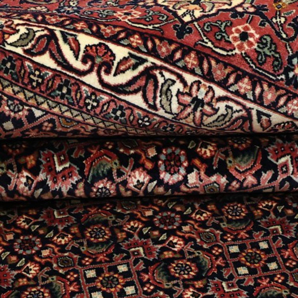 Tapis persan - Bidjar - 337 x 255 cm - bleu foncé