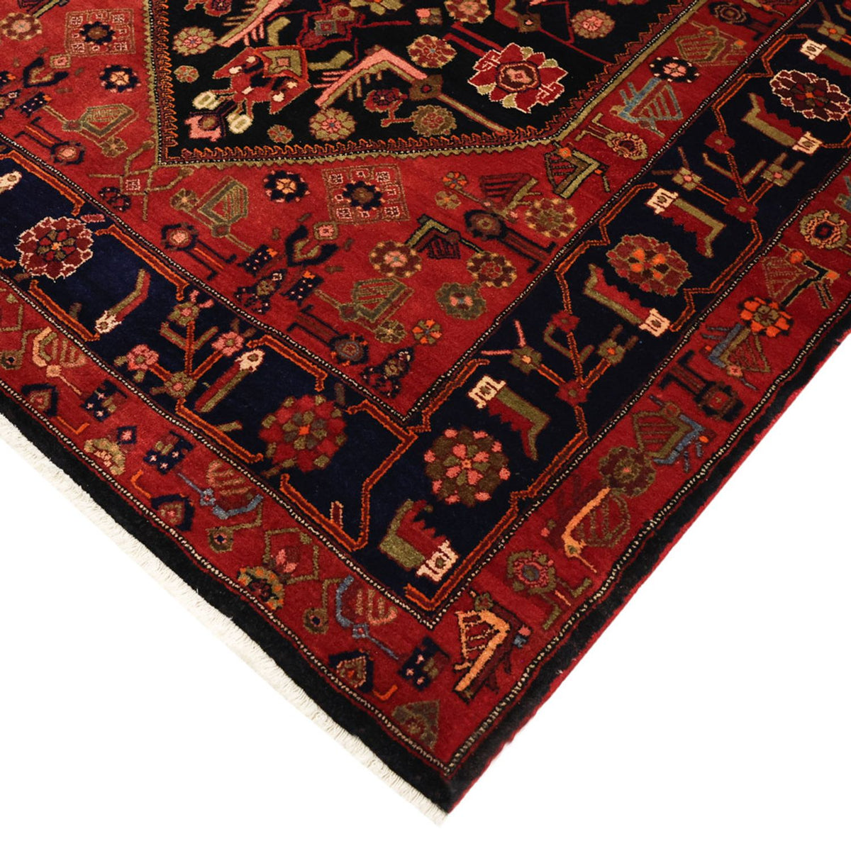 Tapis persan - Nomadic - 294 x 174 cm - rouge