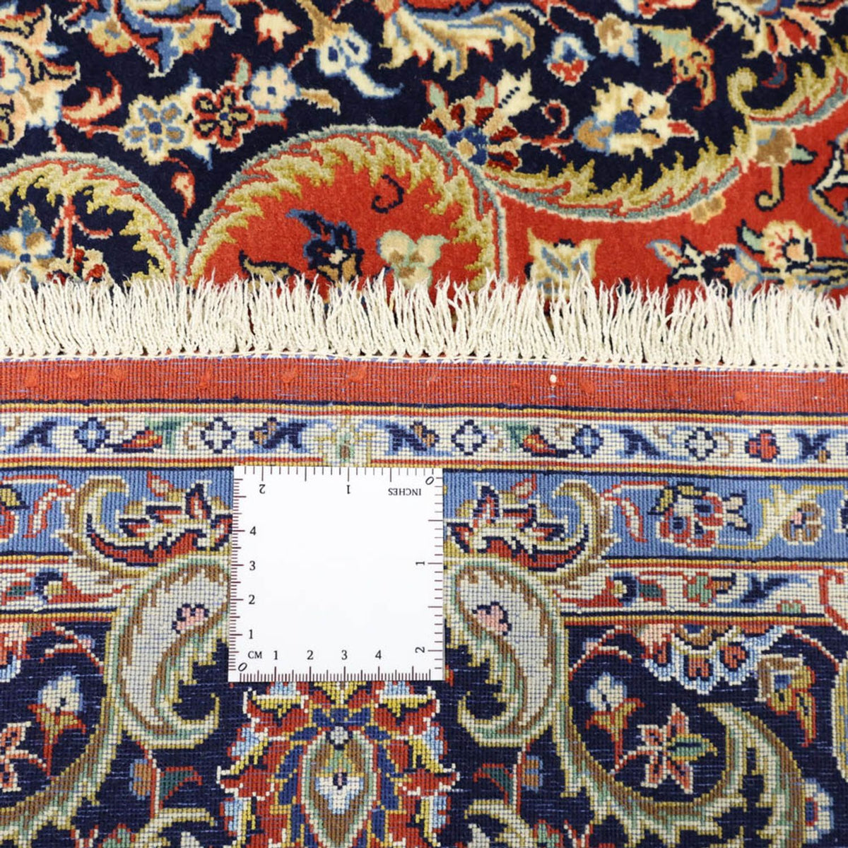 Tapis persan - Ghom - Royal - Chaîne de soie - 220 x 141 cm - rouge