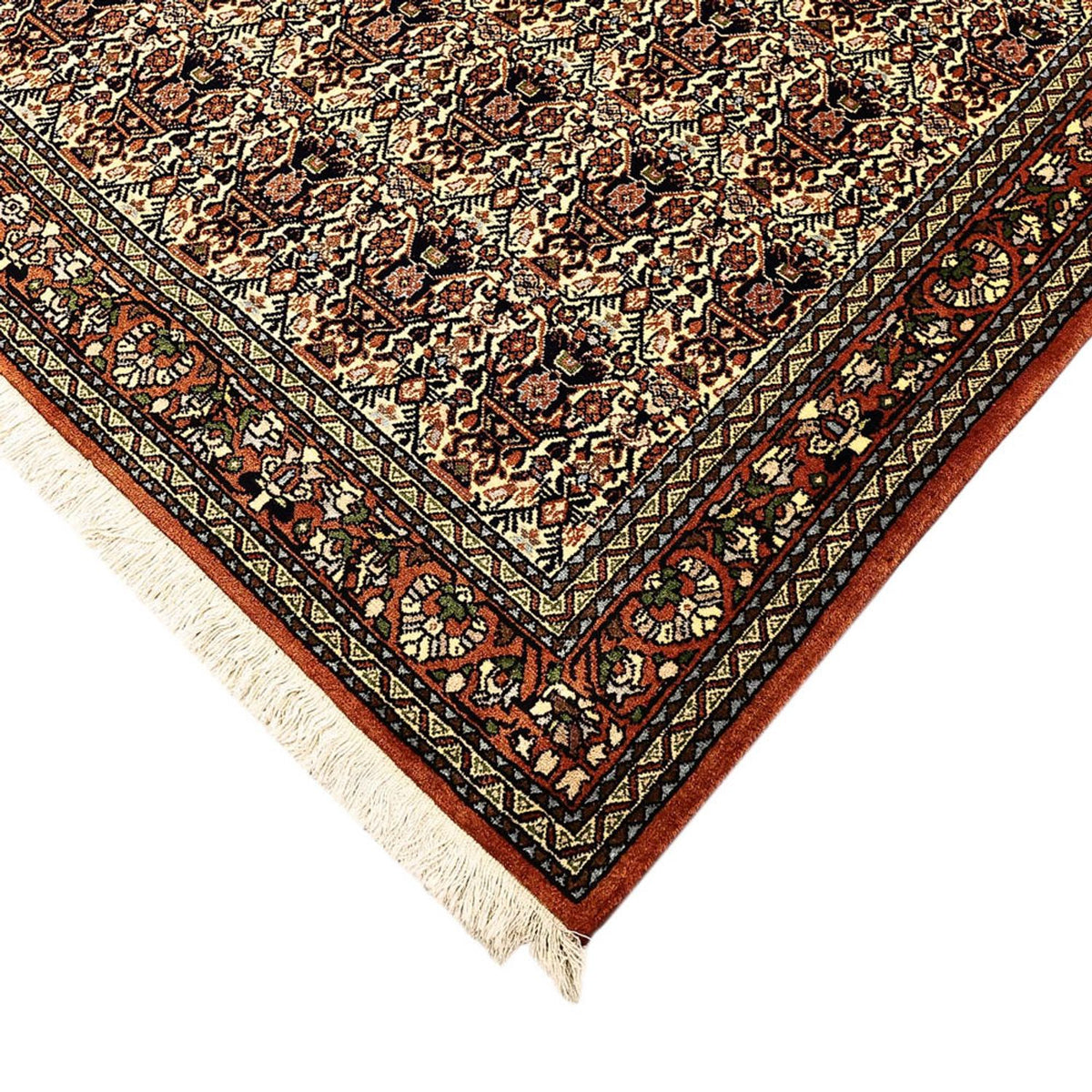 Tapis persan - Nomadic - 201 x 153 cm - beige foncé