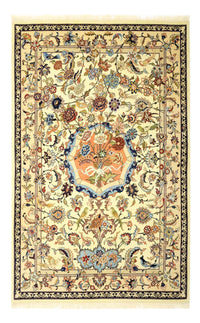 Tapis persan - Isfahan - Premium - 156 x 100 cm - beige
