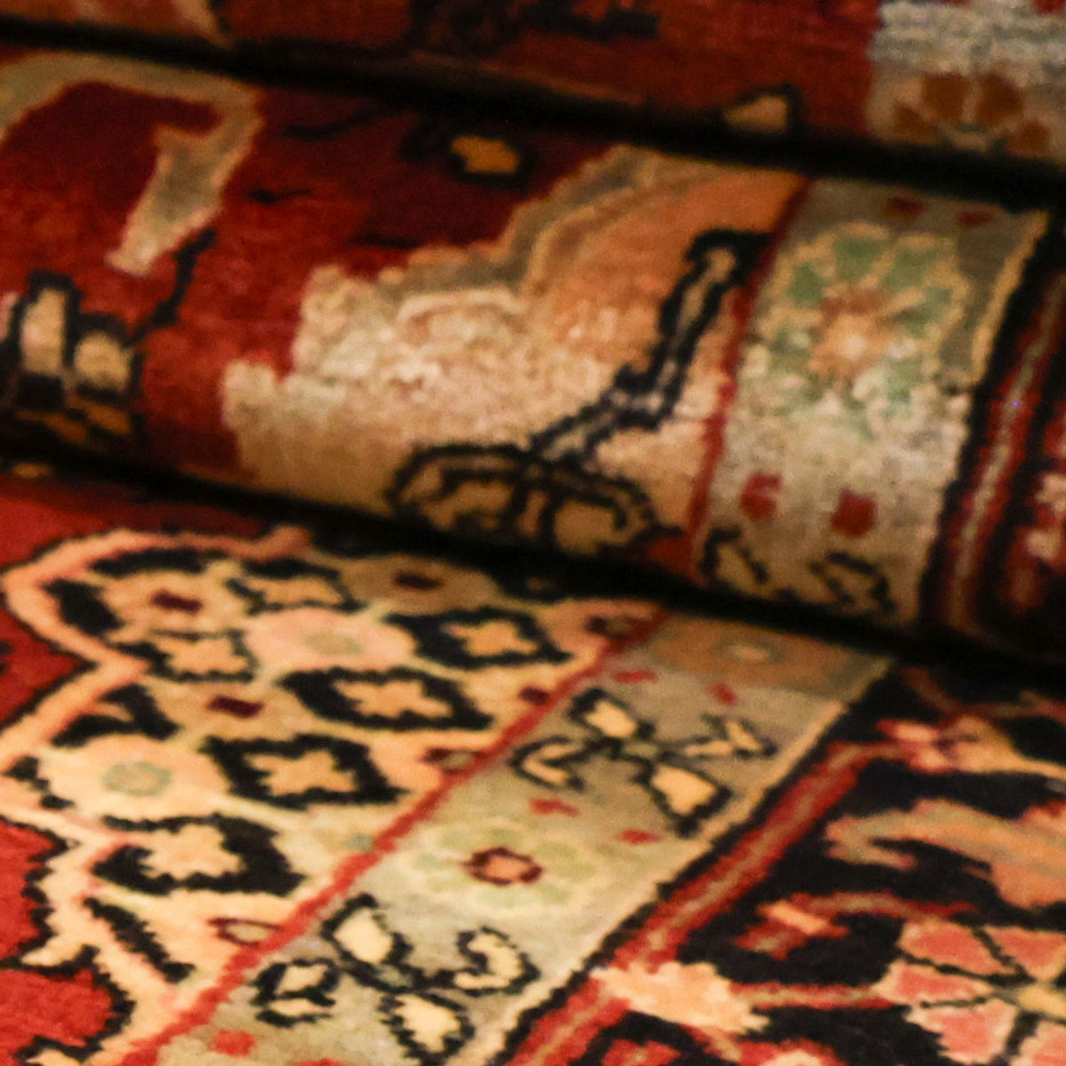 Tapis de couloir Tapis persan - Bidjar - 267 x 125 cm - rouge