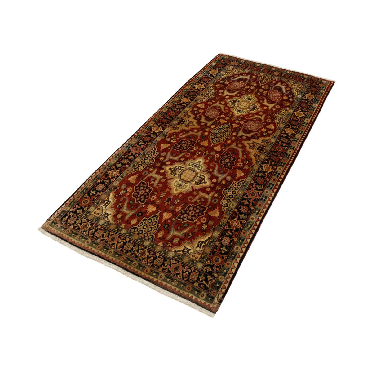 Tapis de couloir Tapis persan - Bidjar - 267 x 125 cm - rouge