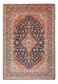 Tapis persan - Keshan - 321 x 221 cm - bleu foncé