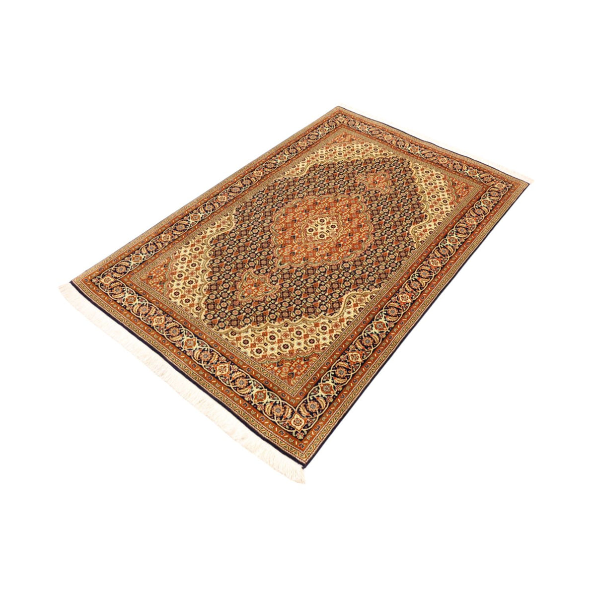Tapis persan - Tabriz - Royal - Royal - 153 x 101 cm - beige foncé