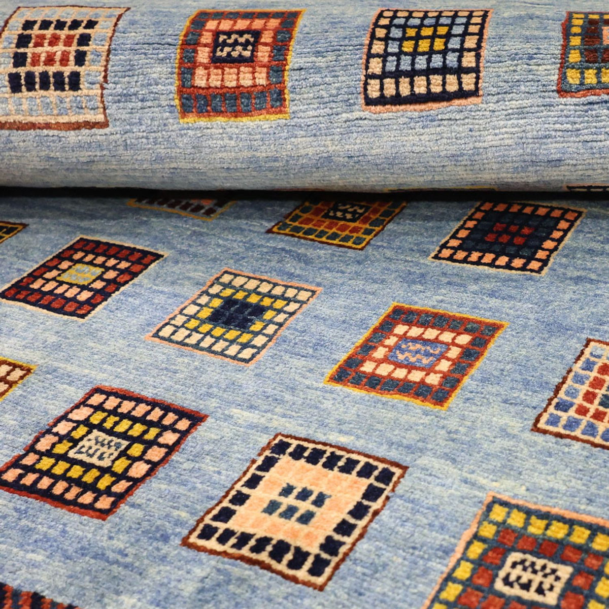 Tapis Gabbeh - Loribaft Persan - 159 x 103 cm - multicolore