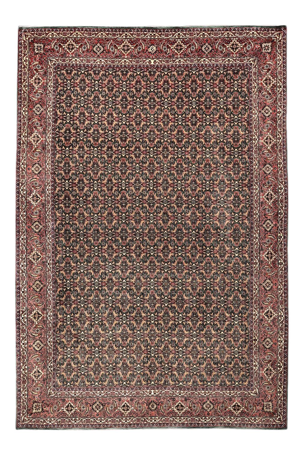 Tapis persan - Bidjar - Royal - 301 x 203 cm - bleu foncé