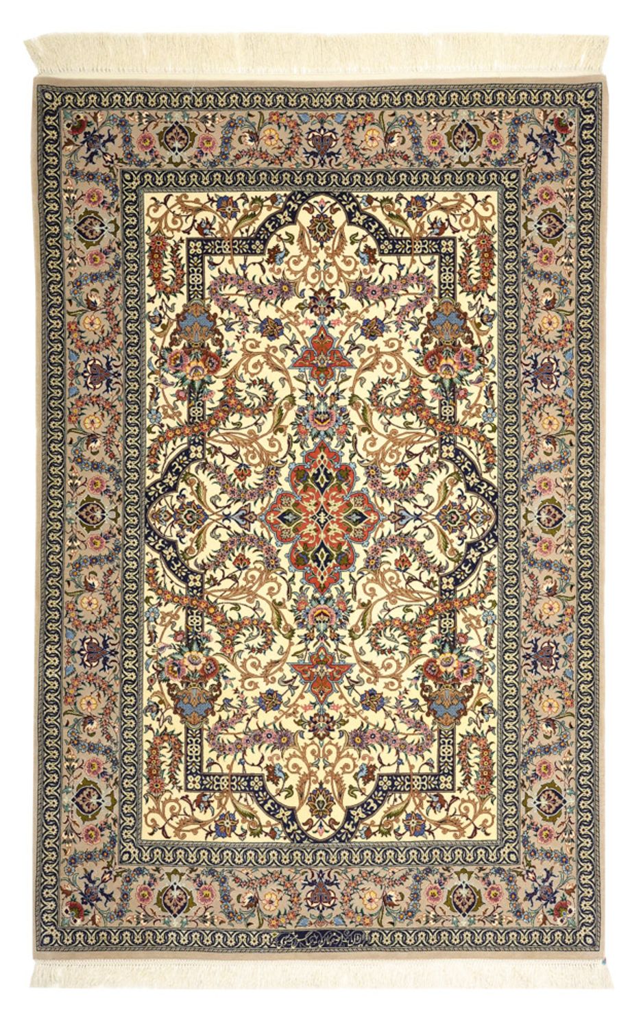 Tapis persan - Isfahan - Premium - 171 x 111 cm - beige foncé