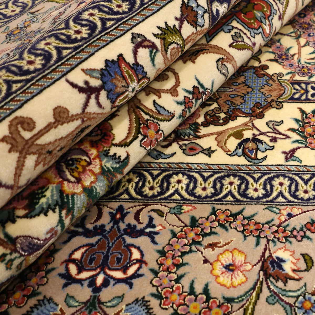 Tapis persan - Isfahan - Premium - 171 x 111 cm - beige foncé