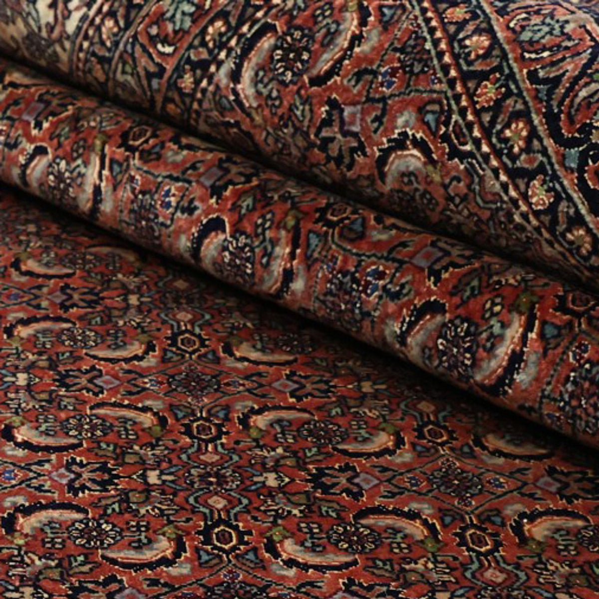 Tapis persan - Bidjar - Royal - 350 x 256 cm - rouge foncé