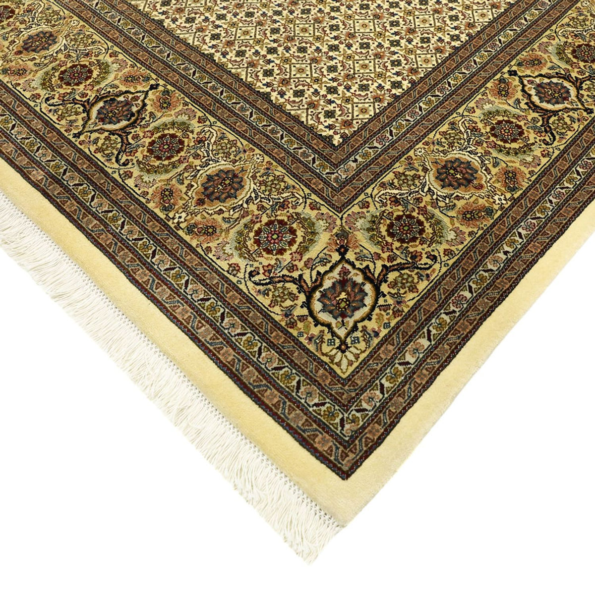 Tapis persan - Tabriz - Royal - Royal - 289 x 200 cm - beige foncé