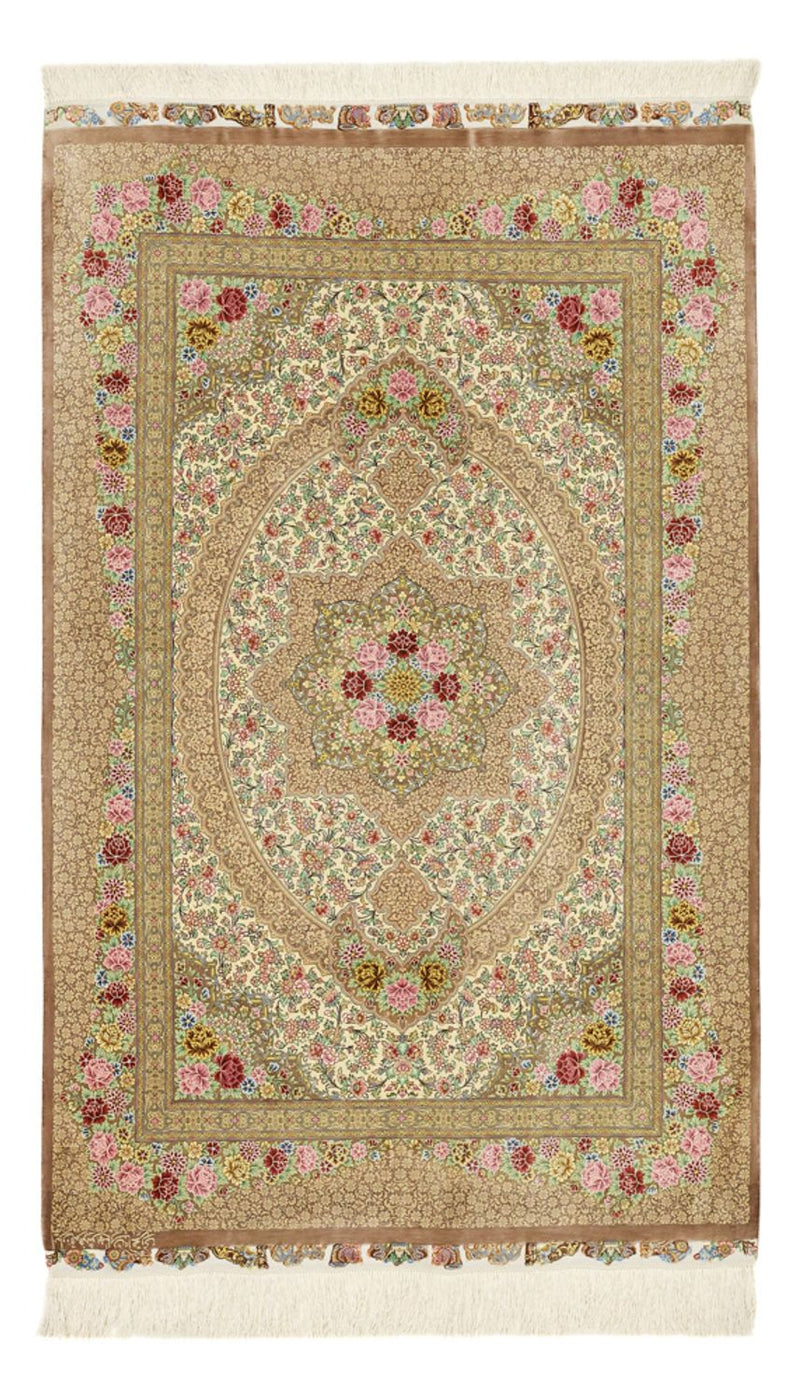 Perserteppich - Ghom - Royal - 165 x 101 cm - hellbeige