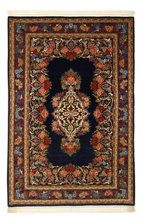 Tapis persan - Classique - 159 x 105 cm - bleu foncé