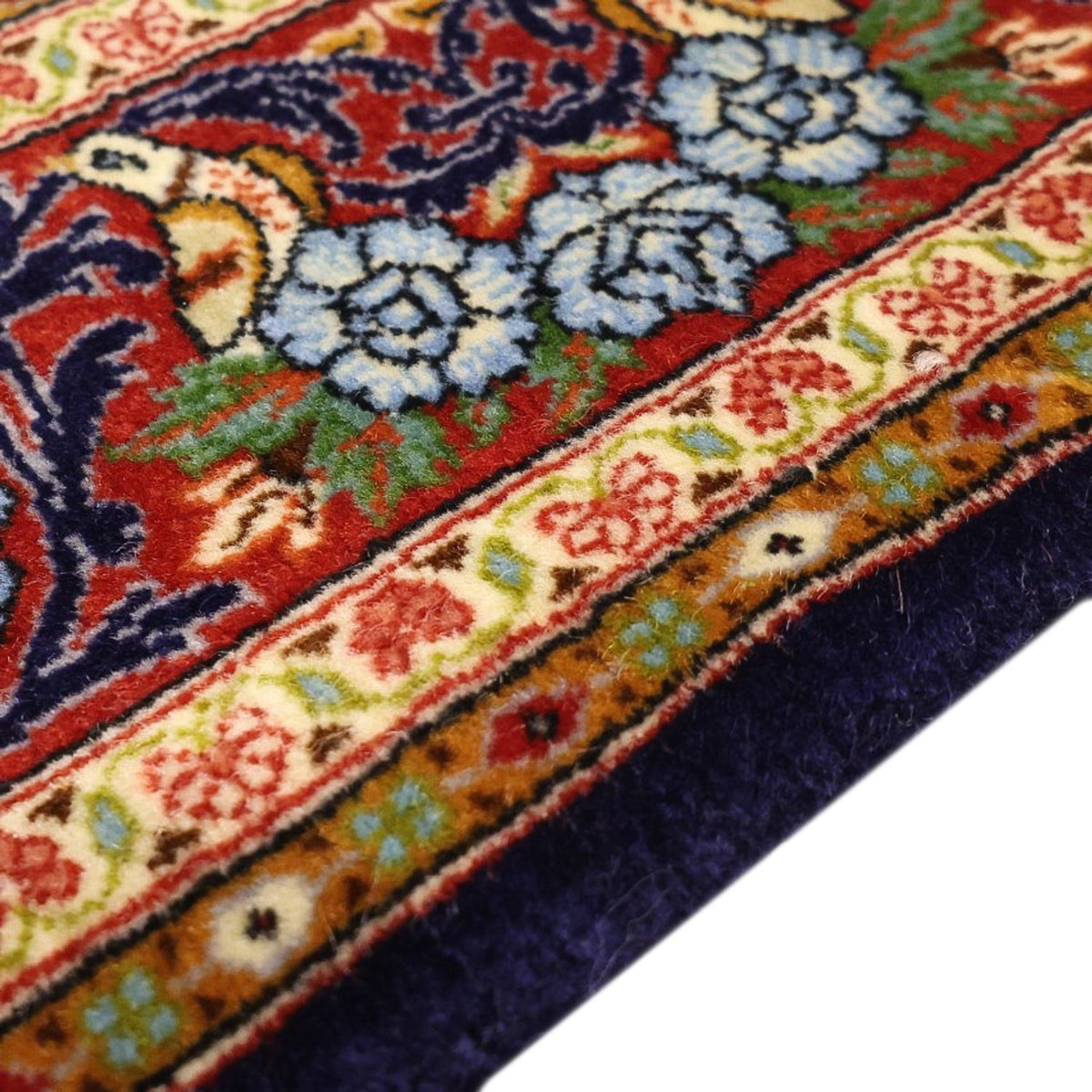 Tapis persan - Classique - 159 x 105 cm - bleu foncé