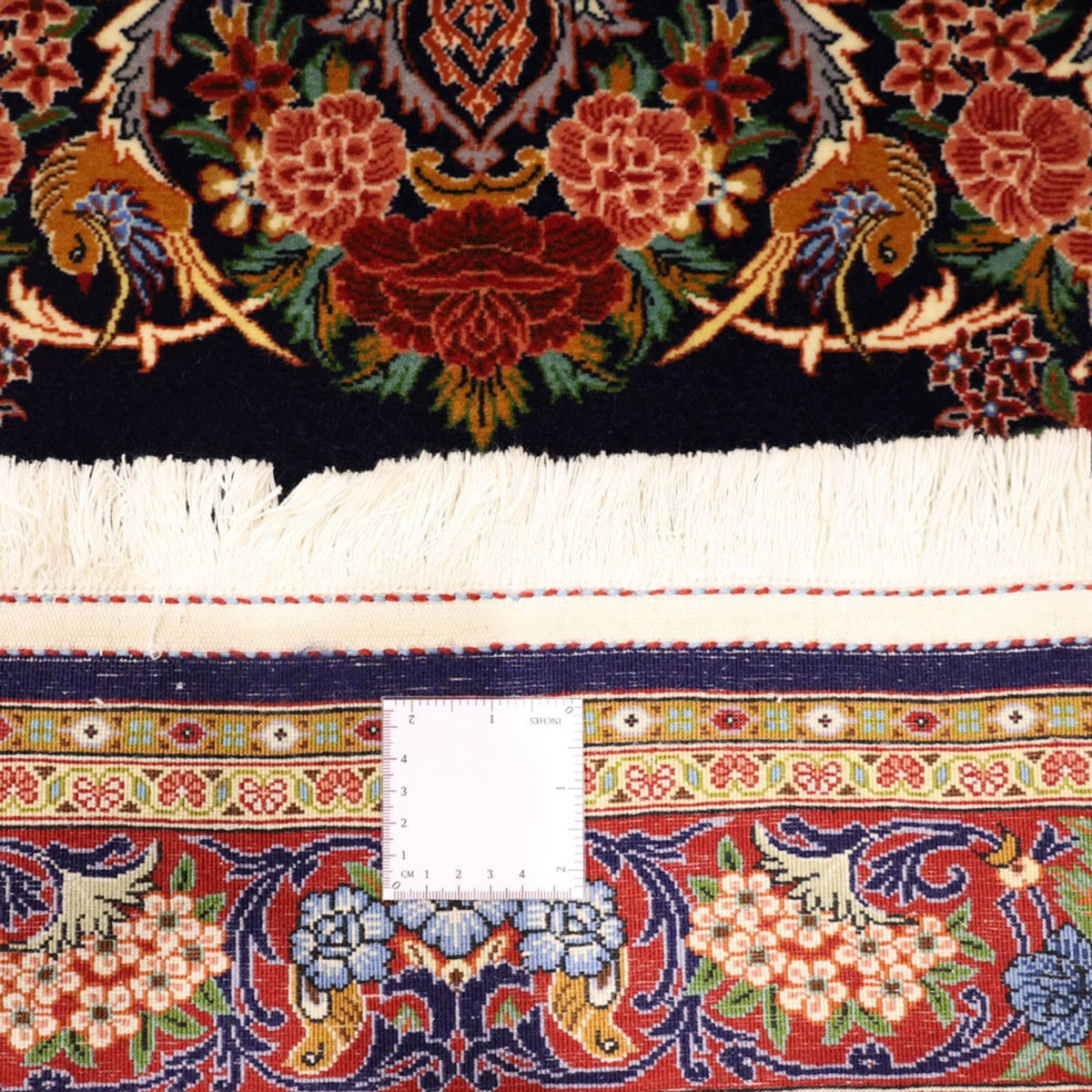 Tapis persan - Classique - 159 x 105 cm - bleu foncé