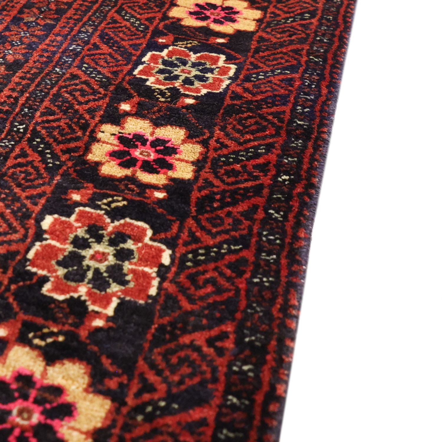Tapis de couloir Tapis Belutsch - 190 x 98 cm - rouge foncé