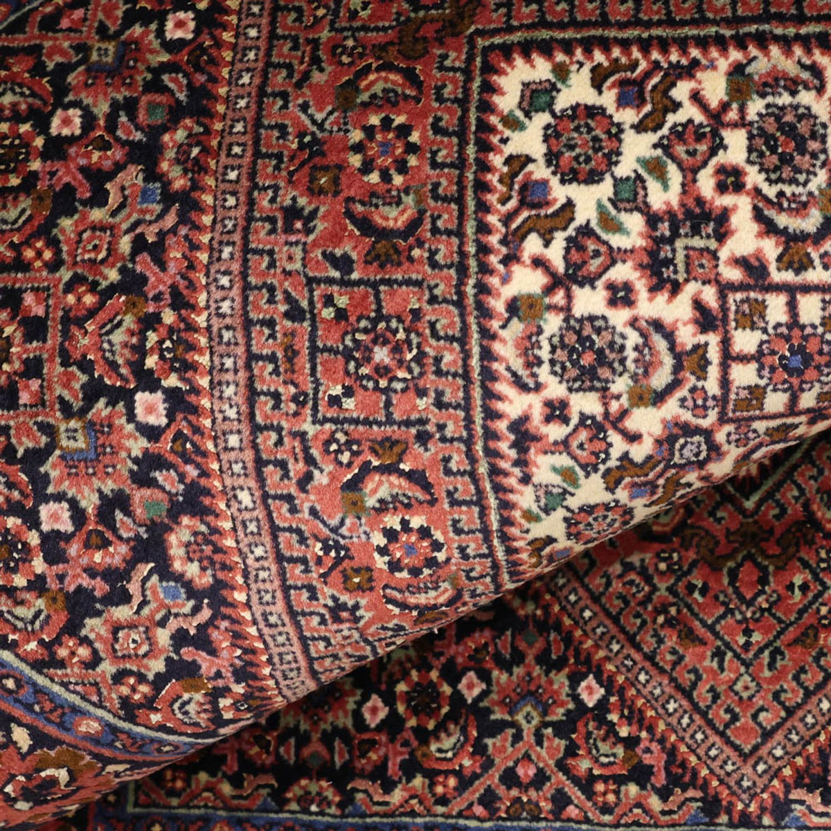 Tapis persan - Bidjar - 130 x 72 cm - rouille