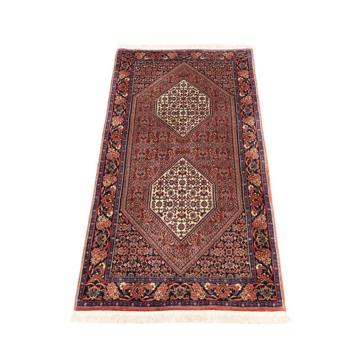 Tapis persan - Bidjar - 130 x 72 cm - rouille