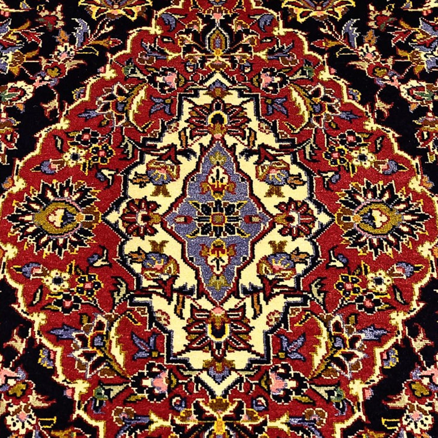 Tapis persan - Keshan - 208 x 139 cm - rouge foncé