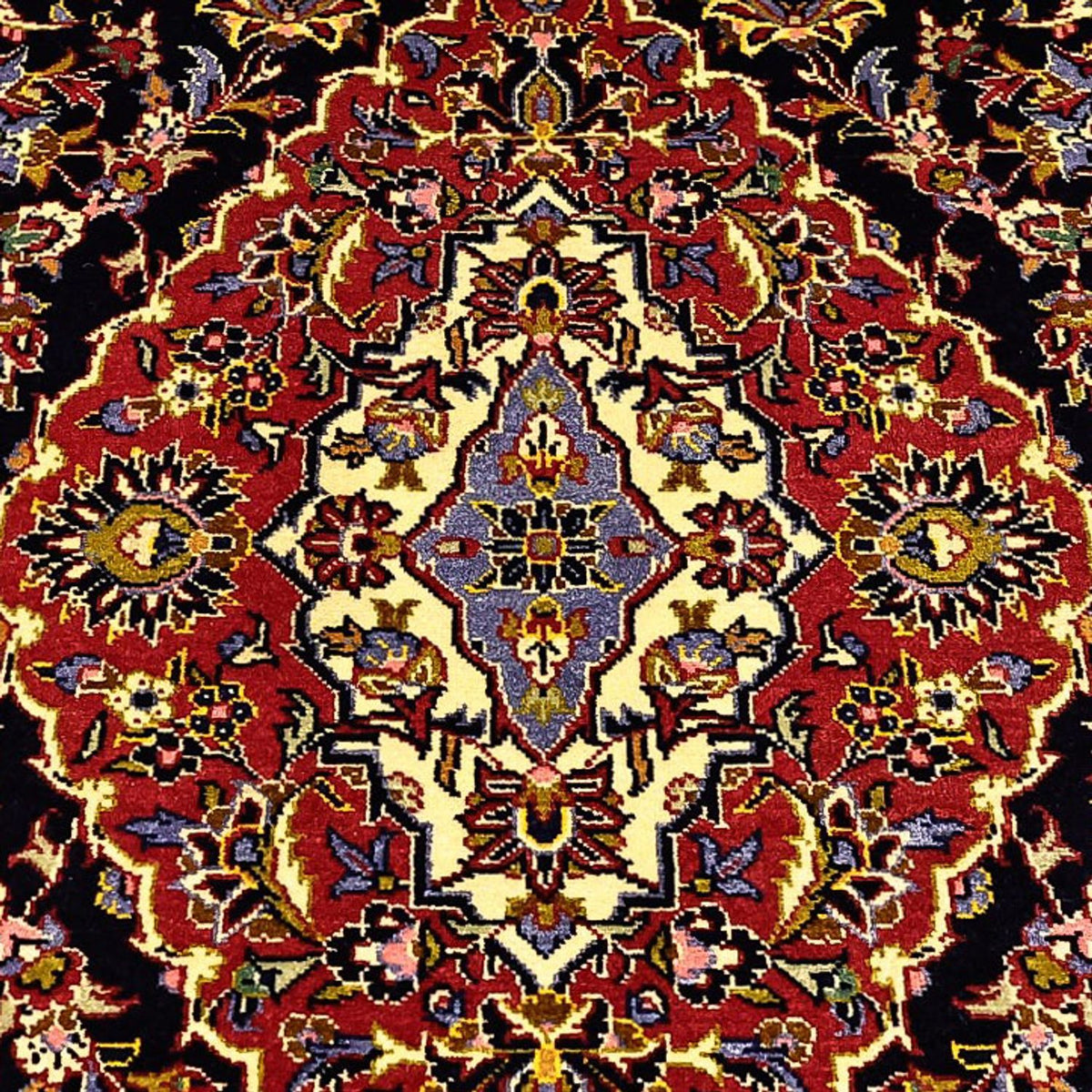 Tapis persan - Keshan - 208 x 139 cm - rouge foncé