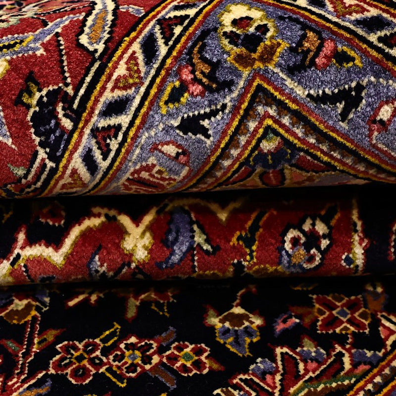 Tapis persan - Keshan - 208 x 139 cm - rouge foncé