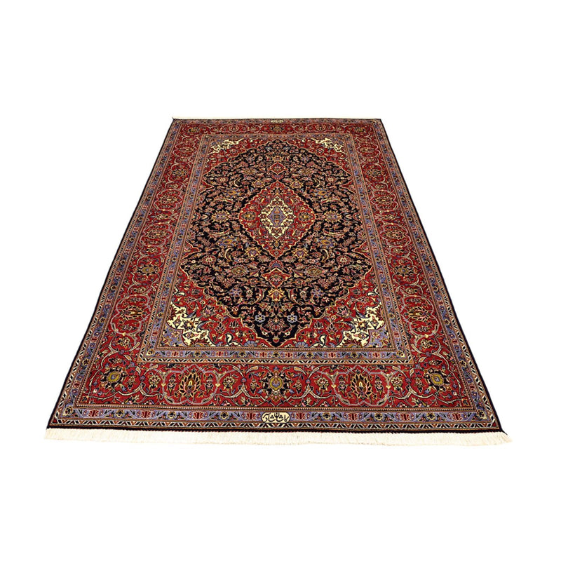 Tapis persan - Keshan - 208 x 139 cm - rouge foncé
