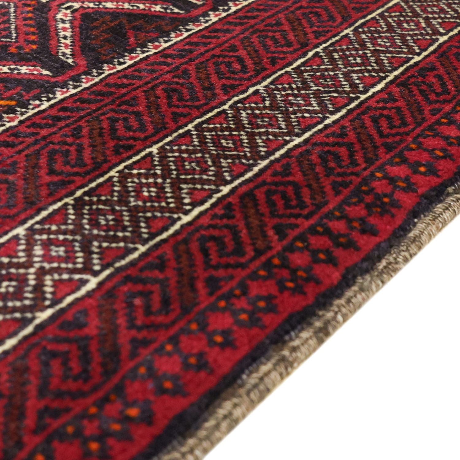 Tapis de couloir Tapis Belutsch - 190 x 103 cm - rouge foncé