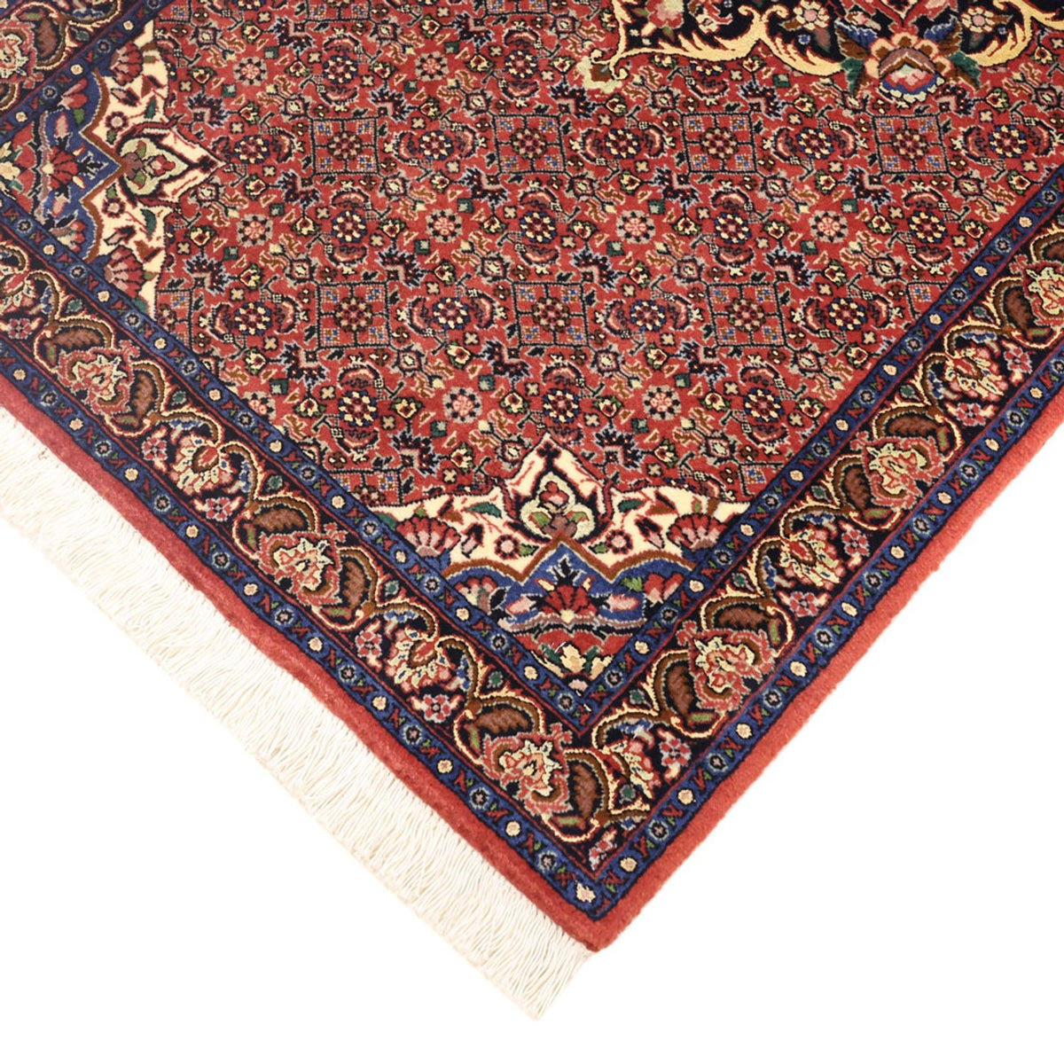Tapis persan - Bidjar - 136 x 71 cm - rouge foncé