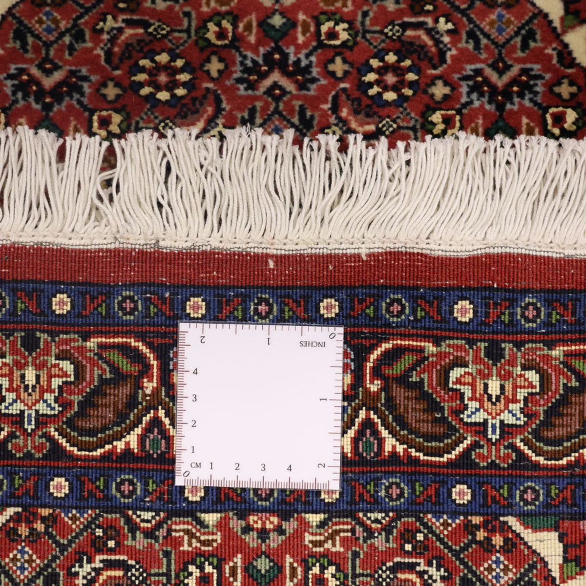 Tapis persan - Bidjar - 136 x 71 cm - rouge foncé