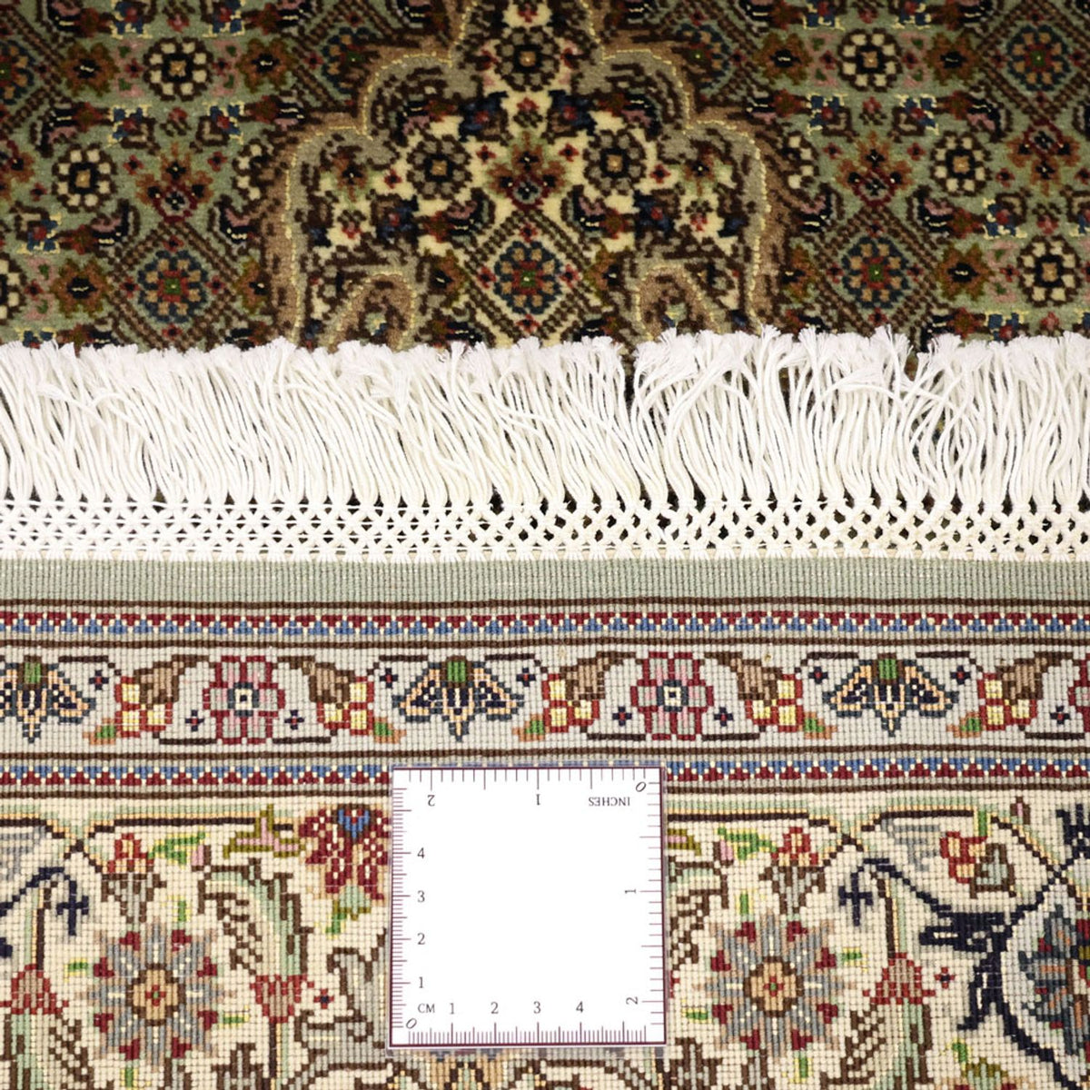 Tapis persan - Tabriz - Royal - 151 x 100 cm - vert olive