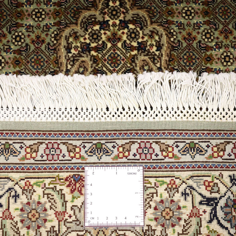 Tapis persan - Tabriz - Royal - 151 x 100 cm - vert olive