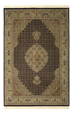 Tapis persan - Tabriz - Royal - Chaîne de soie - 149 x 100 cm - beige foncé