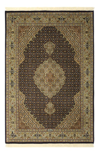Tapis persan - Tabriz - Royal - Chaîne de soie - 149 x 100 cm - beige foncé