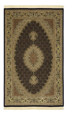 Tapis persan - Tabriz - Royal - Chaîne de soie - 159 x 98 cm - beige foncé