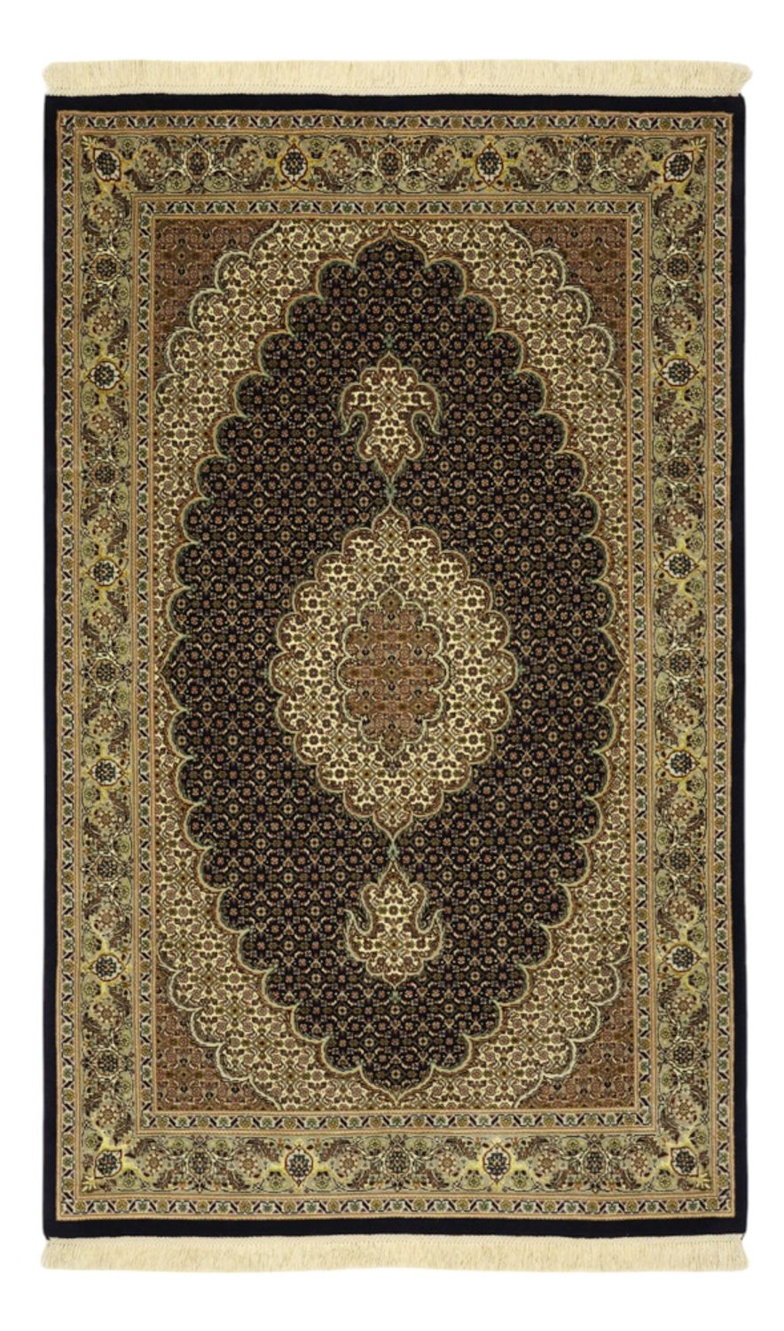 Tapis persan - Tabriz - Royal - Chaîne de soie - 159 x 98 cm - beige foncé