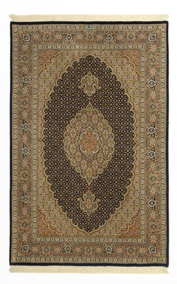 Tapis persan - Tabriz - Royal - 150 x 99 cm - beige foncé