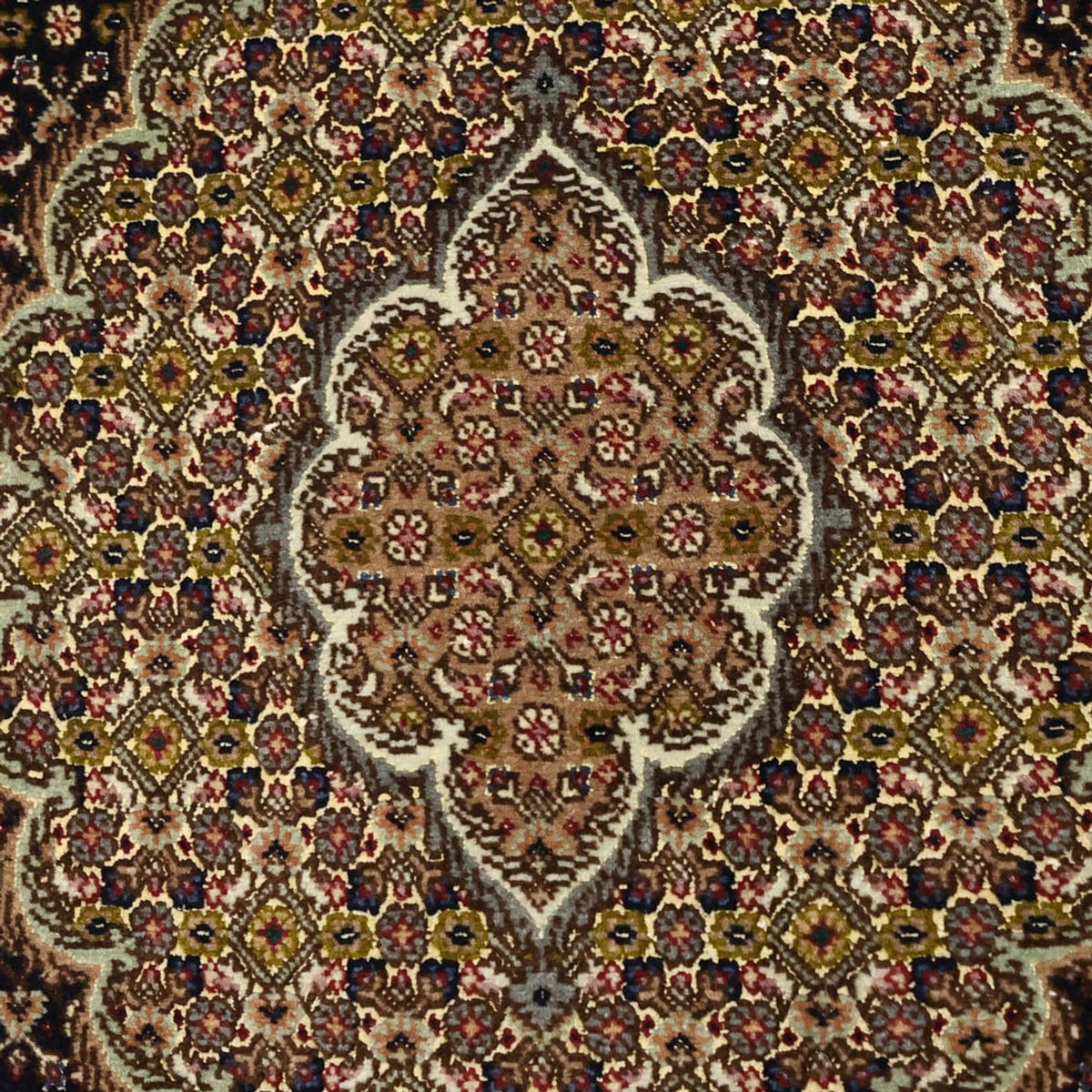 Tapis persan - Tabriz - Royal - 150 x 99 cm - beige foncé