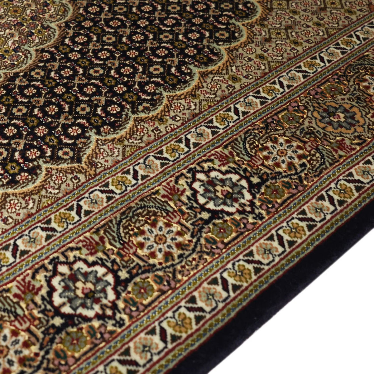 Tapis persan - Tabriz - Royal - 150 x 99 cm - beige foncé