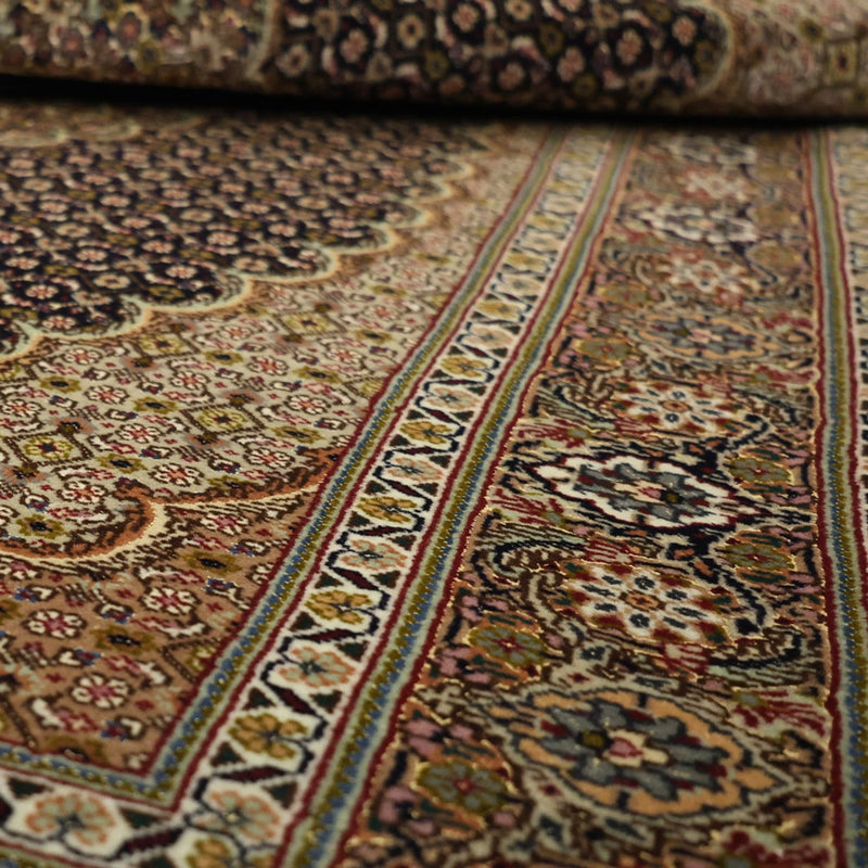 Tapis persan - Tabriz - Royal - 150 x 99 cm - beige foncé