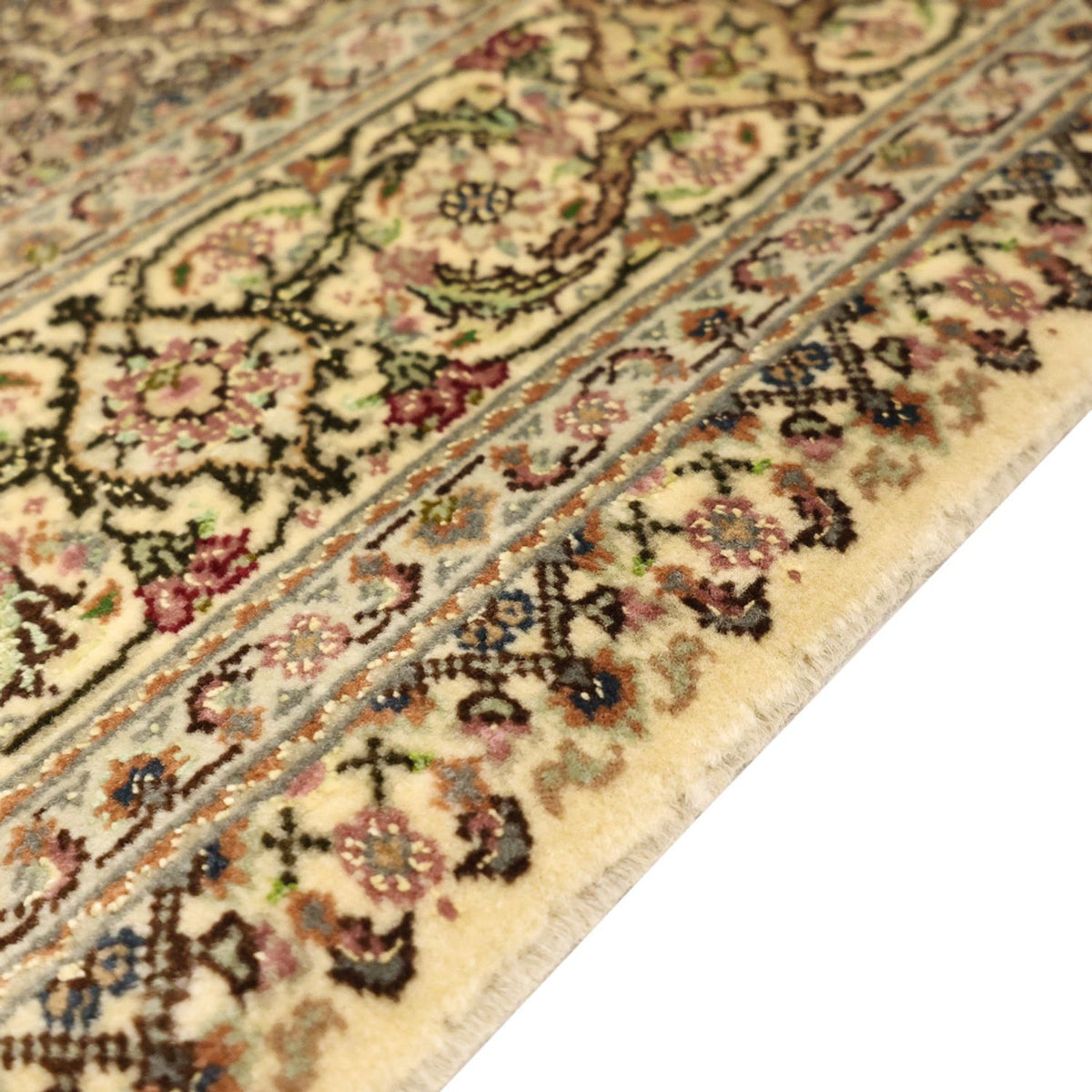 Tapis persan - Tabriz - Royal - 152 x 103 cm - vert olive