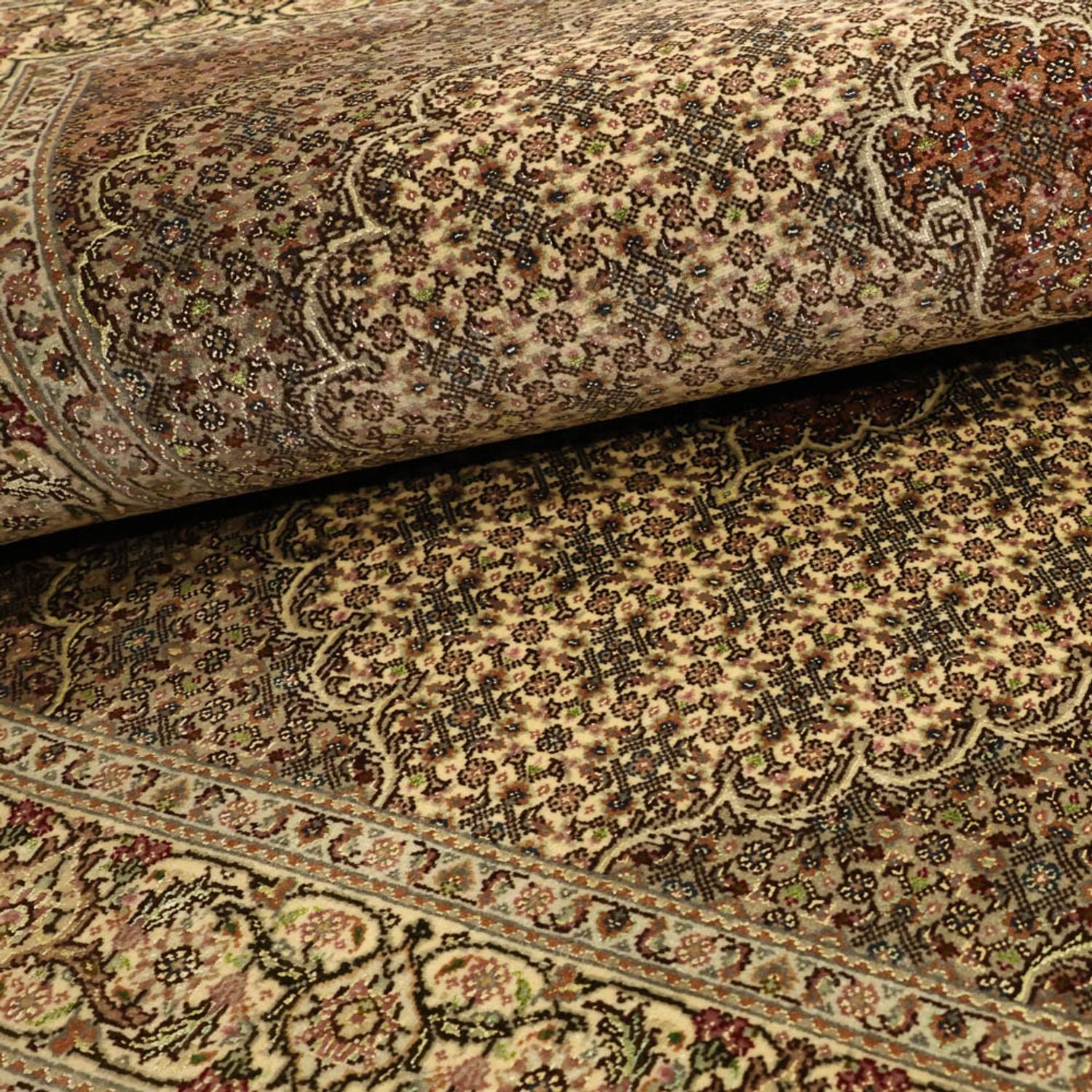 Tapis persan - Tabriz - Royal - 152 x 103 cm - vert olive