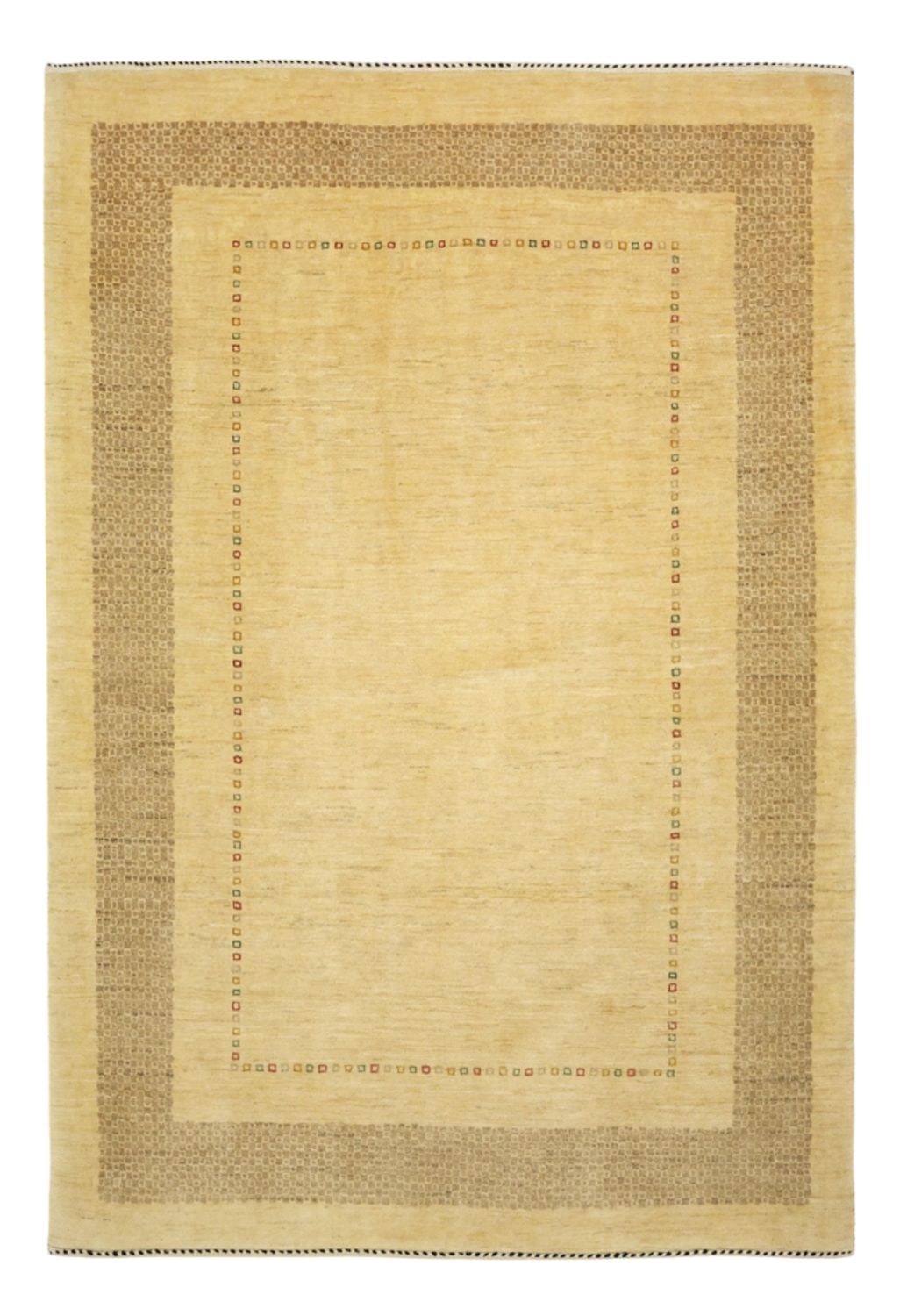 Tapis Gabbeh - Persan Kashkuli - 182 x 126 cm - beige